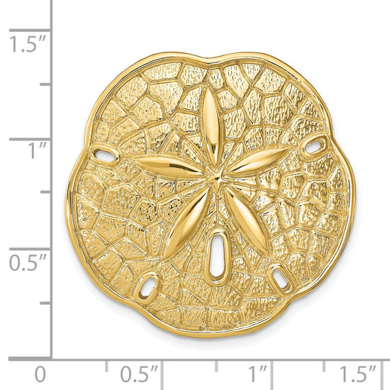 14k Large Sand Dollar Omega Slide