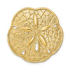 14k Large Sand Dollar Omega Slide