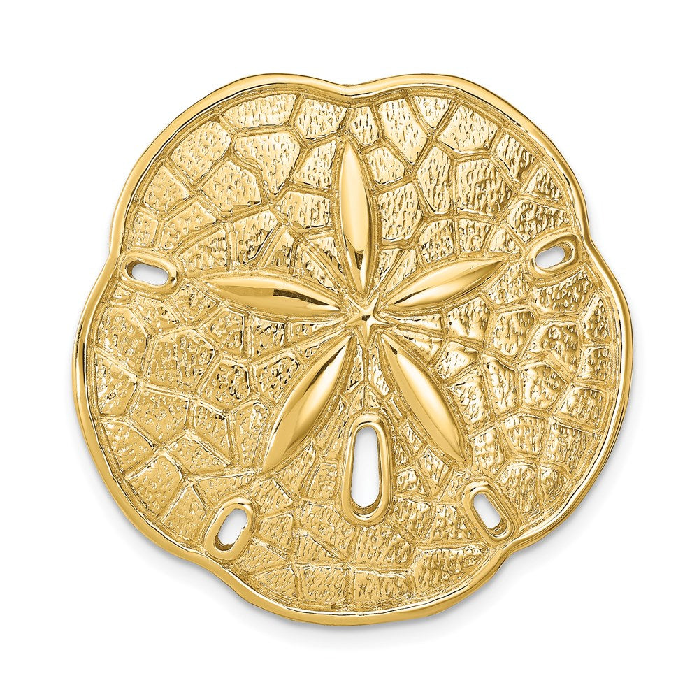 14k Large Sand Dollar Omega Slide