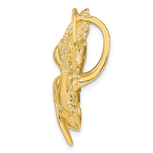 14k Large Dolphin and Shell Cluster Omega Slide