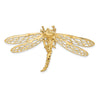 14k Cut-out Dragonfly Omega Slide