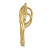 14k Large Double Palm Tree Omega Slide