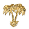 14k Large Double Palm Tree Omega Slide