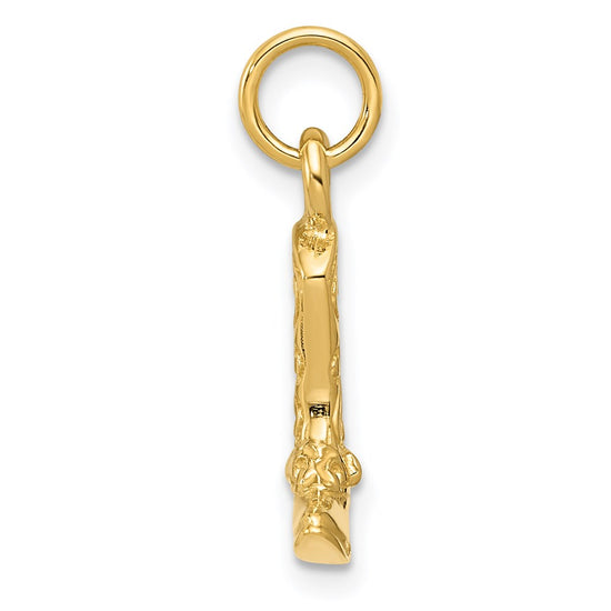 14k 3-D Cowboy Boot with Spur Pendant