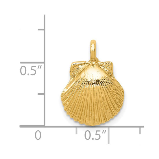 14k Seashell Pendant