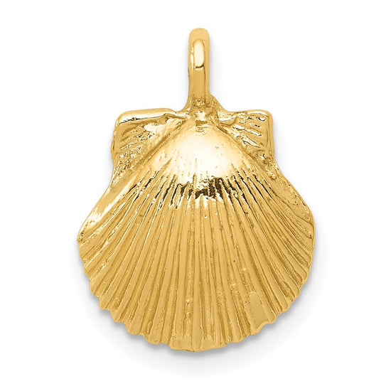 Gold Polished Sea Shell Pendants