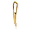 Gold Polished Whale Tail Pendants
