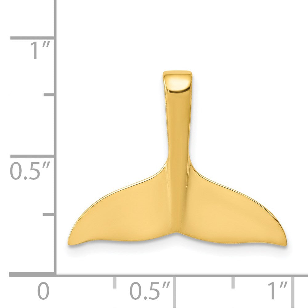 Gold Polished Whale Tail Pendants