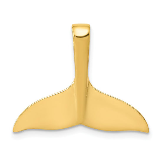 Gold Polished Whale Tail Pendants