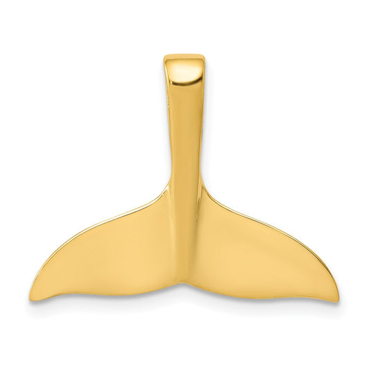 Gold Polished Whale Tail Pendants