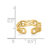 14k Weave Toe Ring