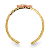 14k Two-tone Flower Toe Ring