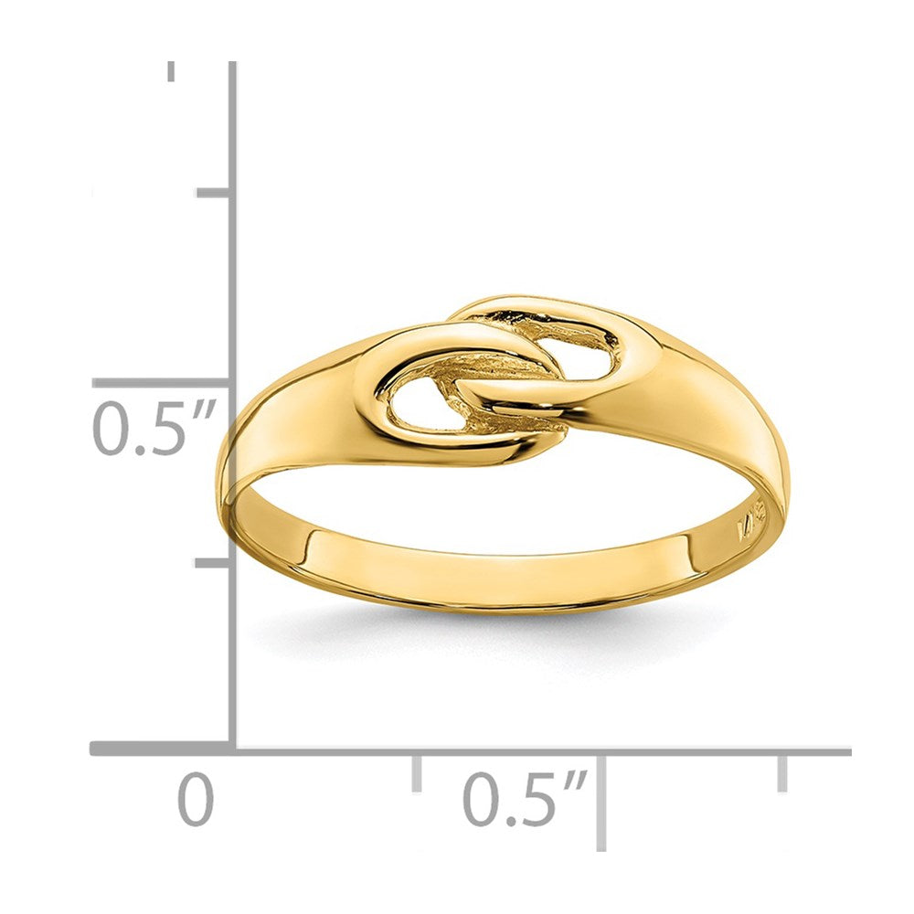 14k Free Form Knot Ring