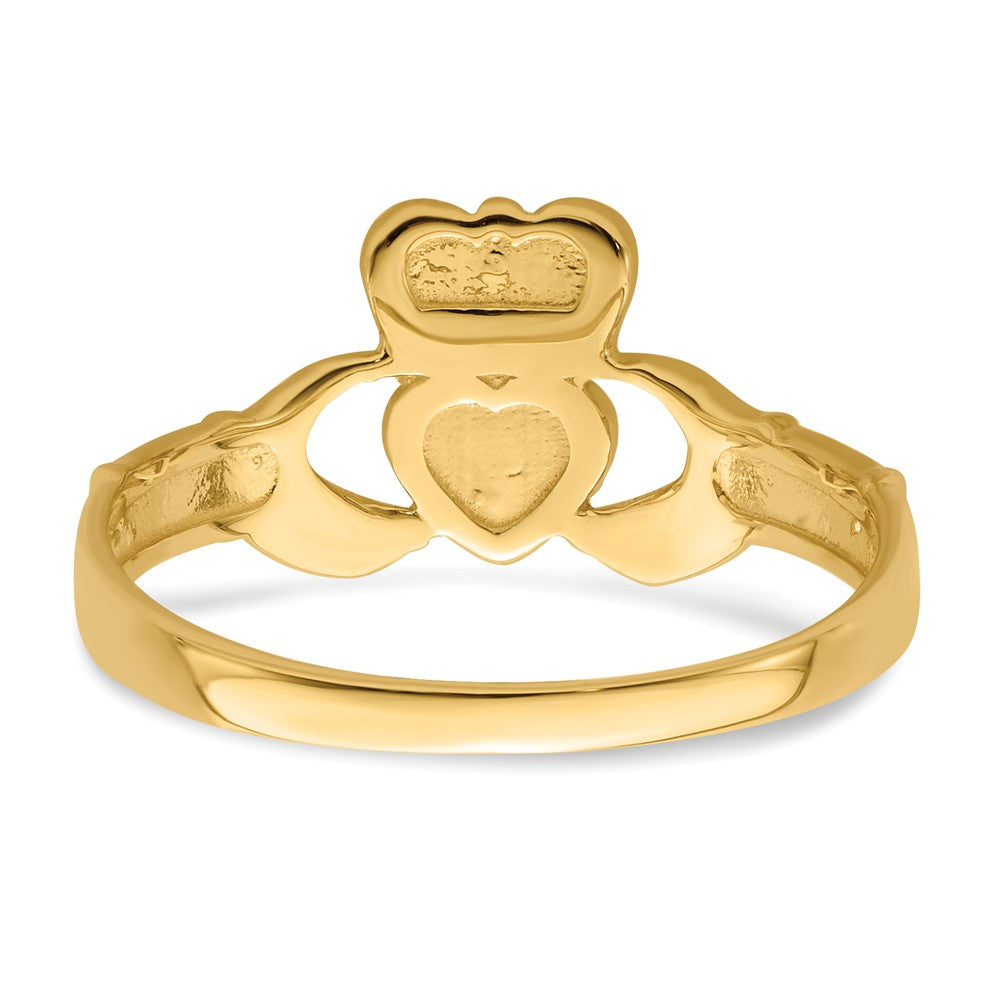 Gold Polished Claddagh Rings
