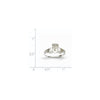 14k White Gold Ladies Claddagh Ring