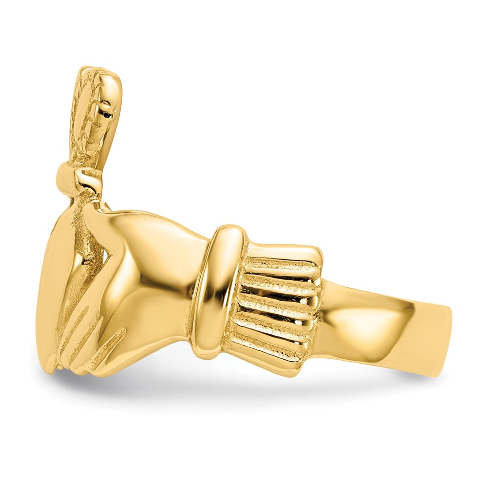 Gold Polished Claddagh Rings