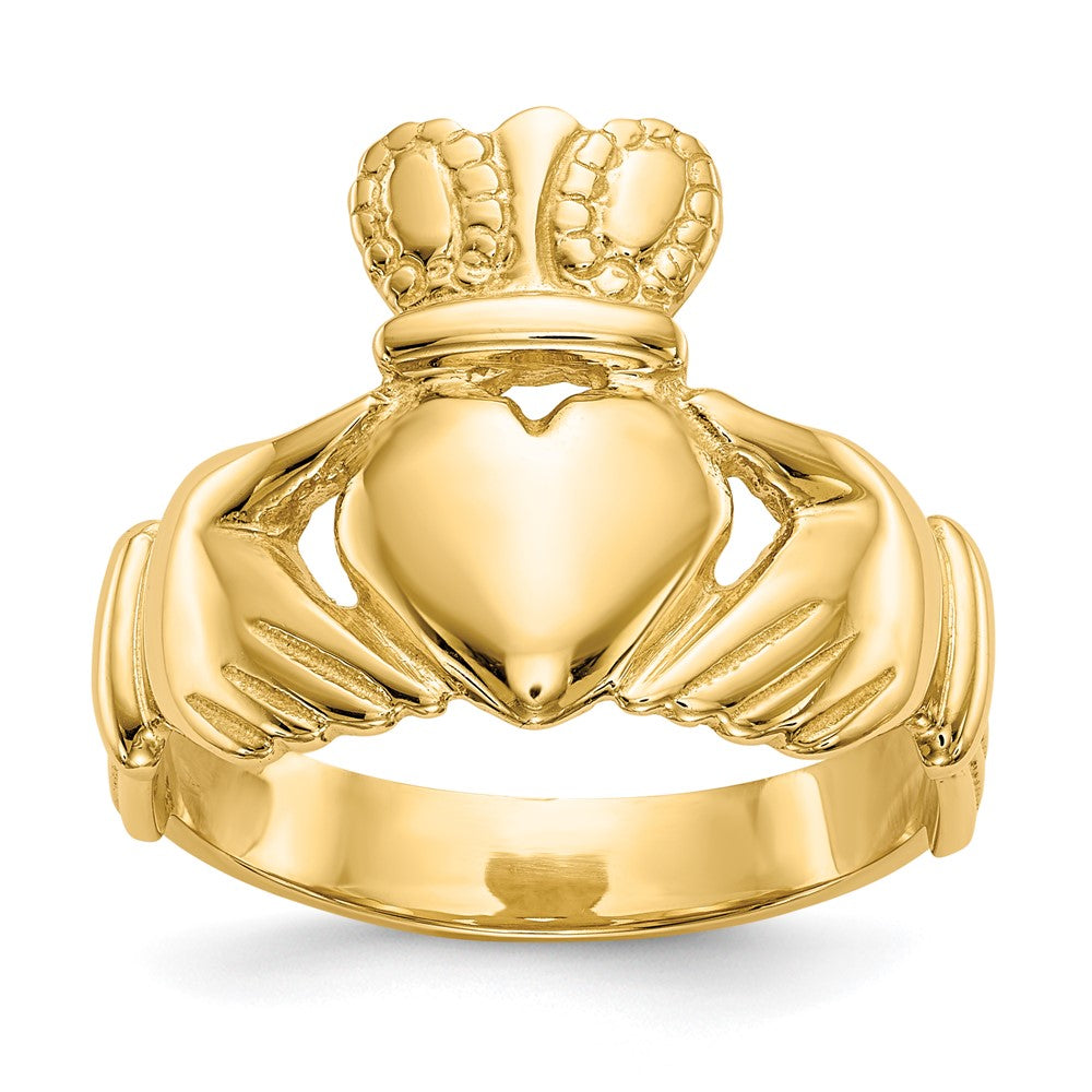 Gold Polished Claddagh Rings