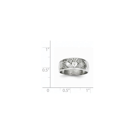 Gold Polished Claddagh Rings