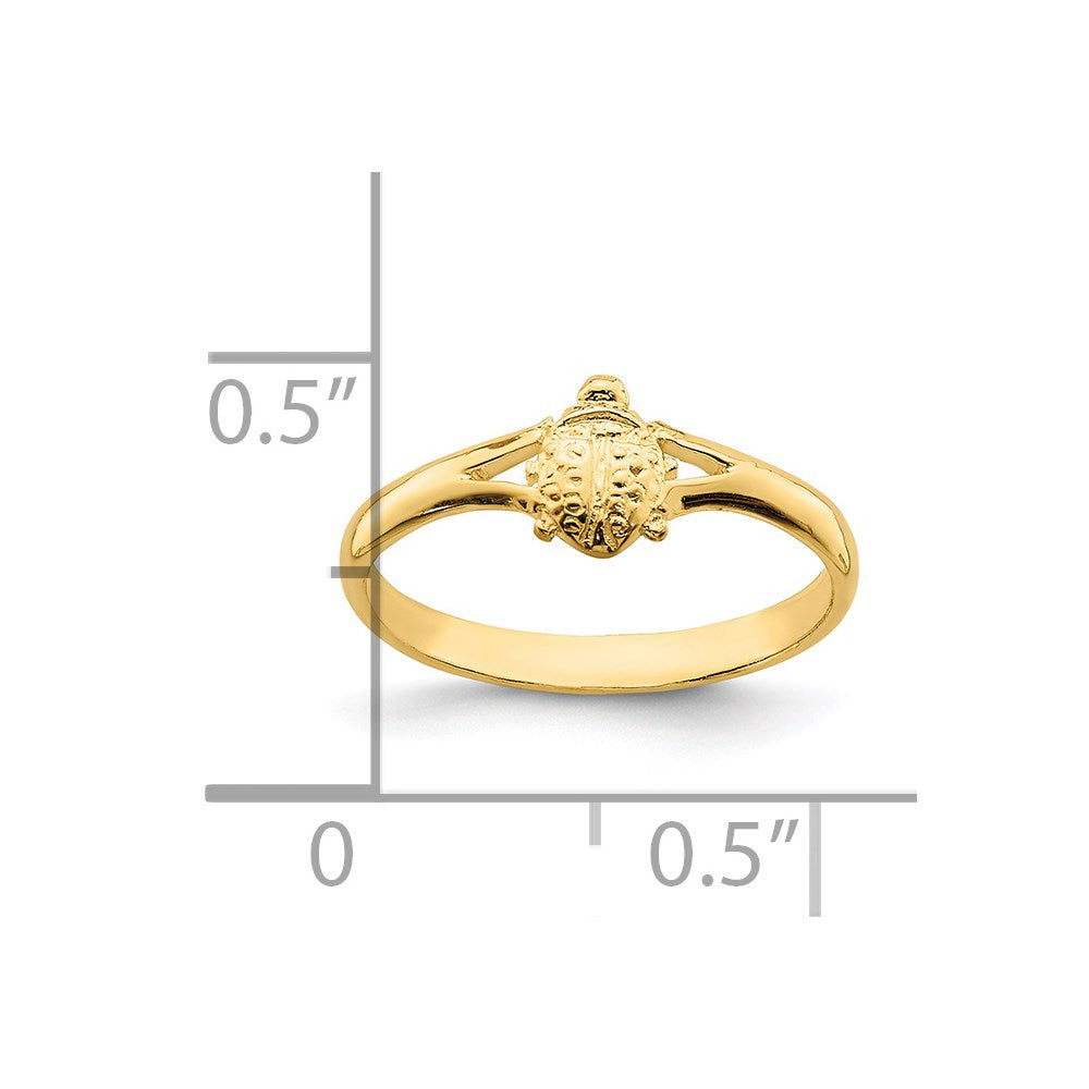 14k Ladybug Size 1 Baby / Childs Ring