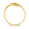 14k Double Heart Size 3 Baby / Childs Bypass Ring