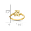 14k Teddy Bear Size 2 Baby / Childs Ring