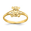 14k Teddy Bear Size 2 Baby / Childs Ring