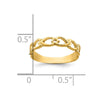 14k Open Hearts Size 3 Baby / Childs Ring