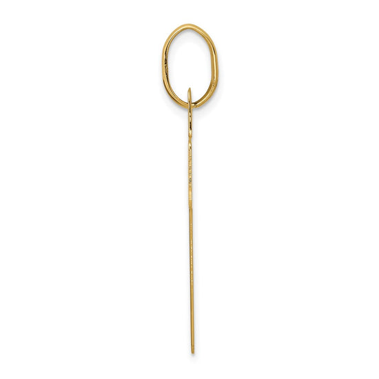 14k Polished Cross Charm