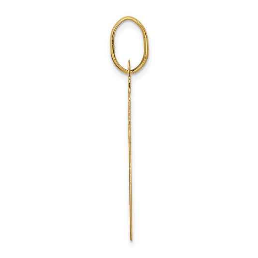 14k Polished Cross Charm