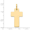 14k Polished Cross Charm