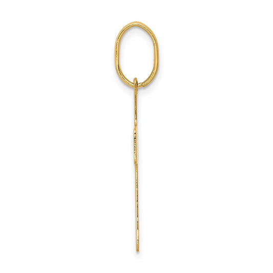 14k Polished Cross Charm