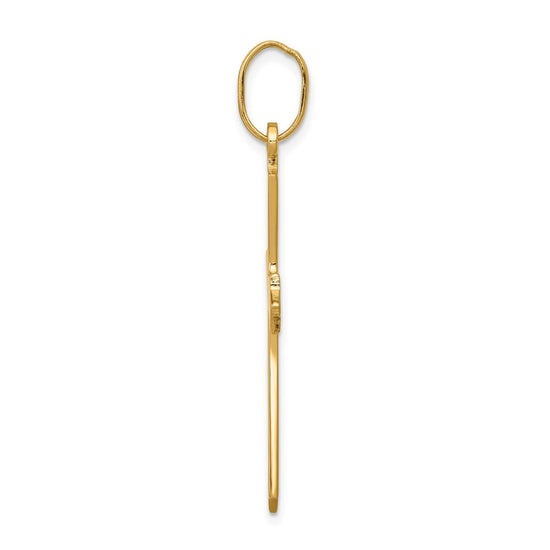 14k Polished Cross Pendant