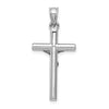 14k White Gold Crucifix Pendant