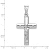 14K White Gold Crucifix Reversible to Cross Pendant