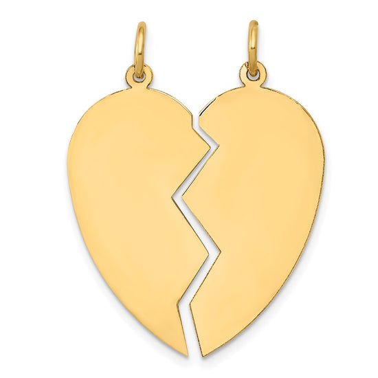 Gold Break a Part Hearts