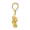 Gold Polished Flower Pendants