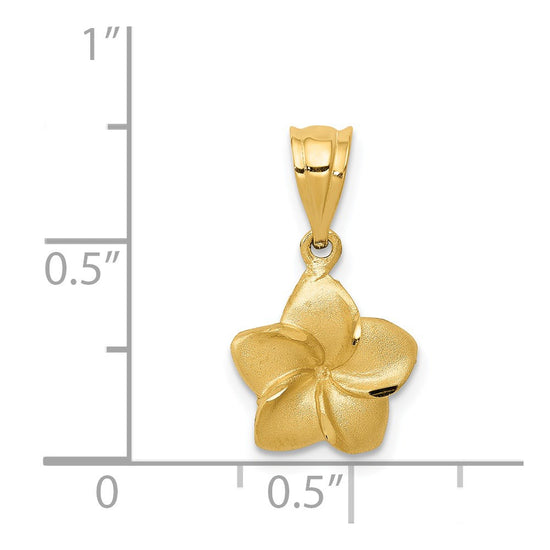 Gold Polished Flower Pendants