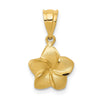 Gold Polished Flower Pendants