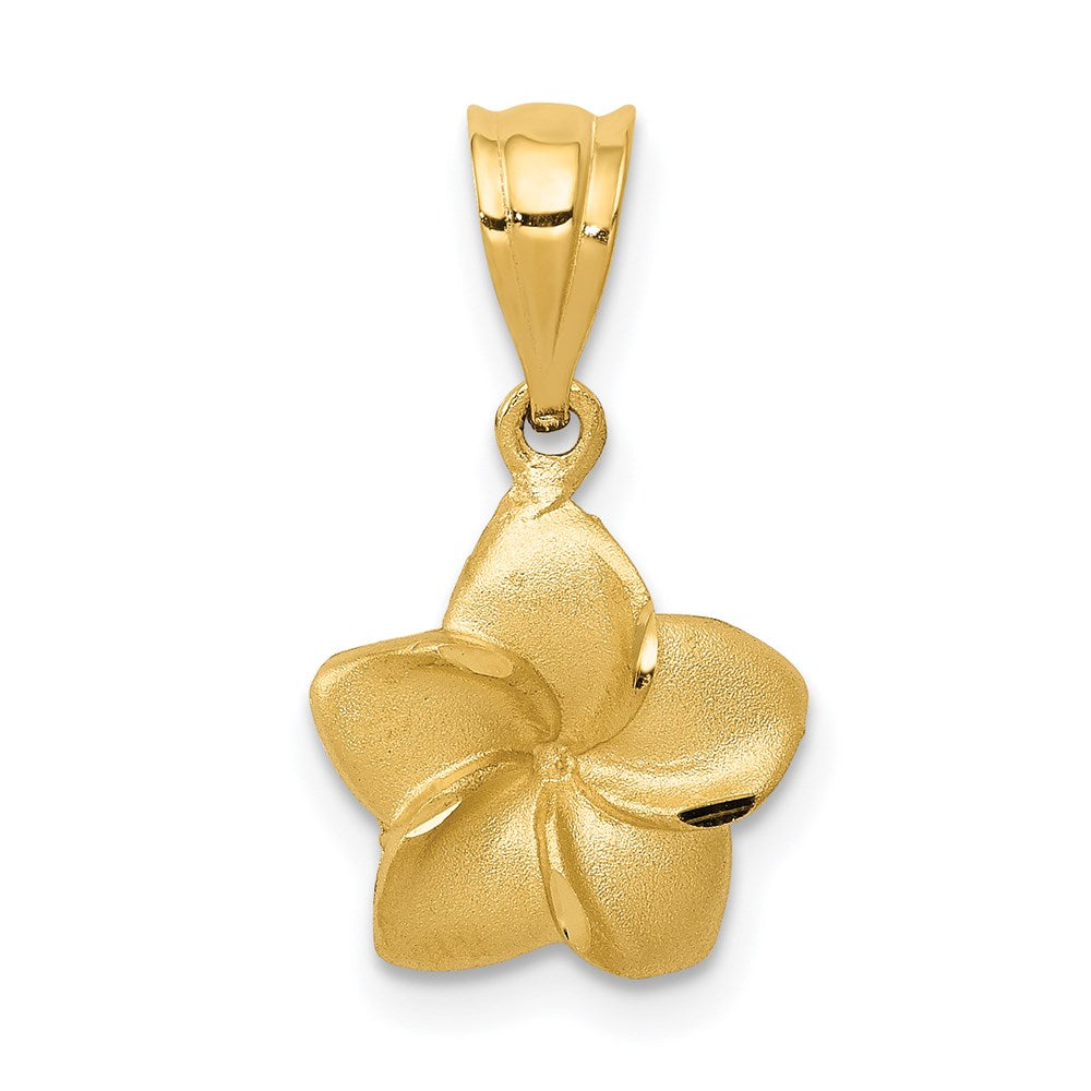 Gold Polished Flower Pendants