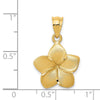 Gold Polished Flower Pendants
