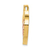 14K Yellow and Rose Gold with White Rhodium Triple Heart Chain Slide