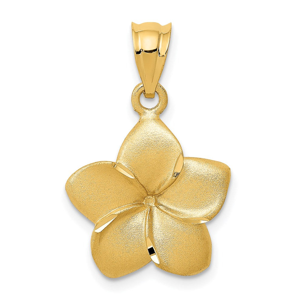 Gold Polished Flower Pendants