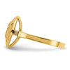 14k Polished Sand Dollar Ring
