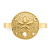 14k Polished Sand Dollar Ring