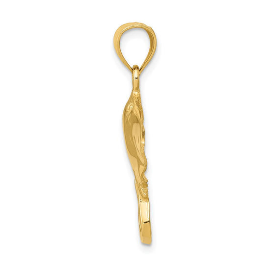 Gold Polished Stingray Pendants