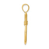 14K 3-D Whale Tail Hook Pendant