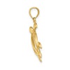 14k Large Open Turtle Pendant