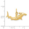 Gold Polished Shark Pendants