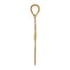 14K Budded Cross Pendant