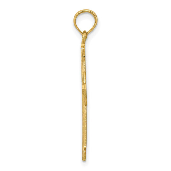 14K Passion Cross Pendant